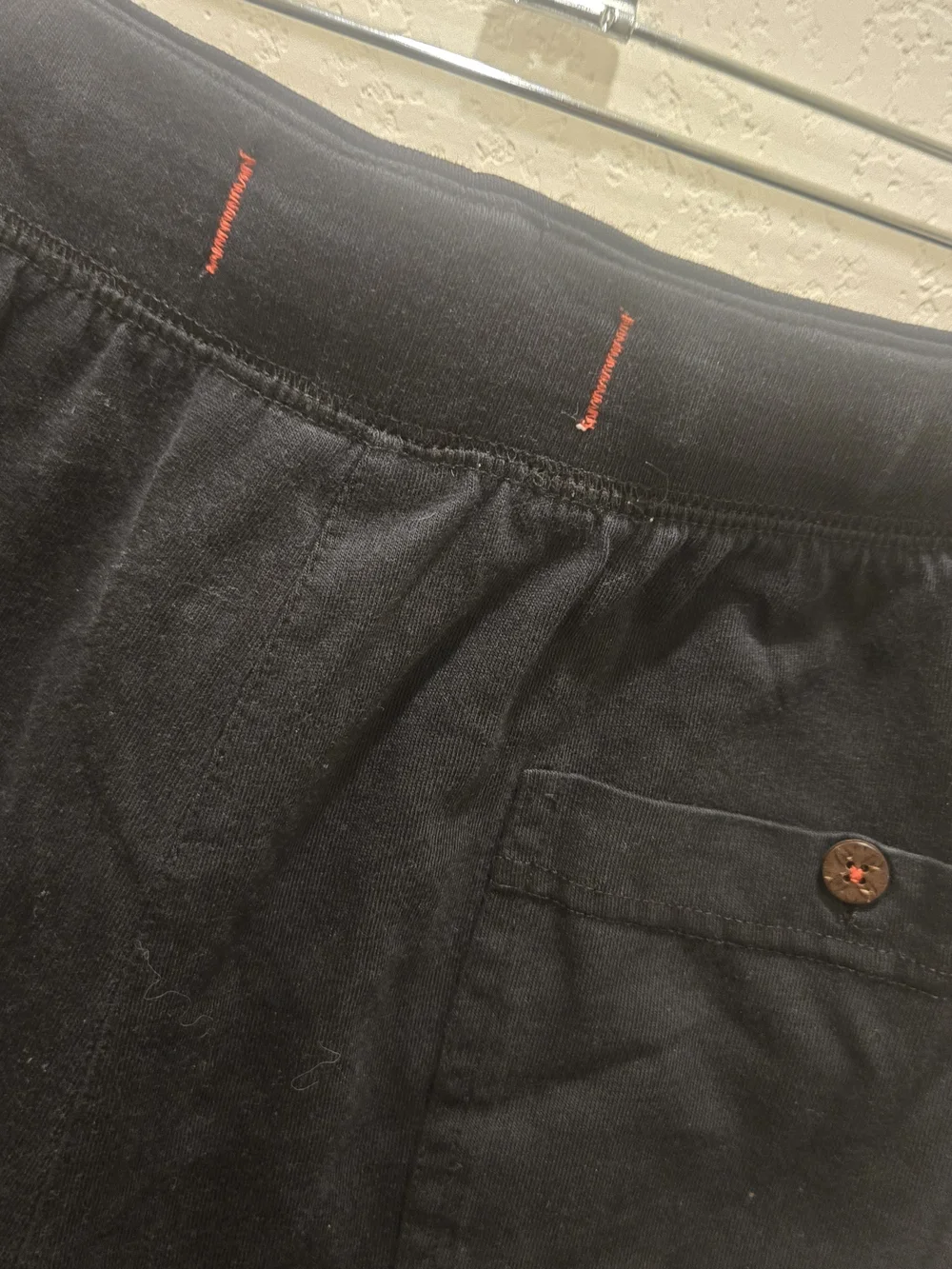 Tommy Bahama Black Jogger Sweatpants with Coral Accents